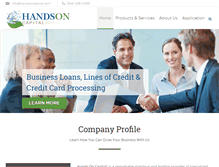 Tablet Screenshot of handsoncapitalcorp.com